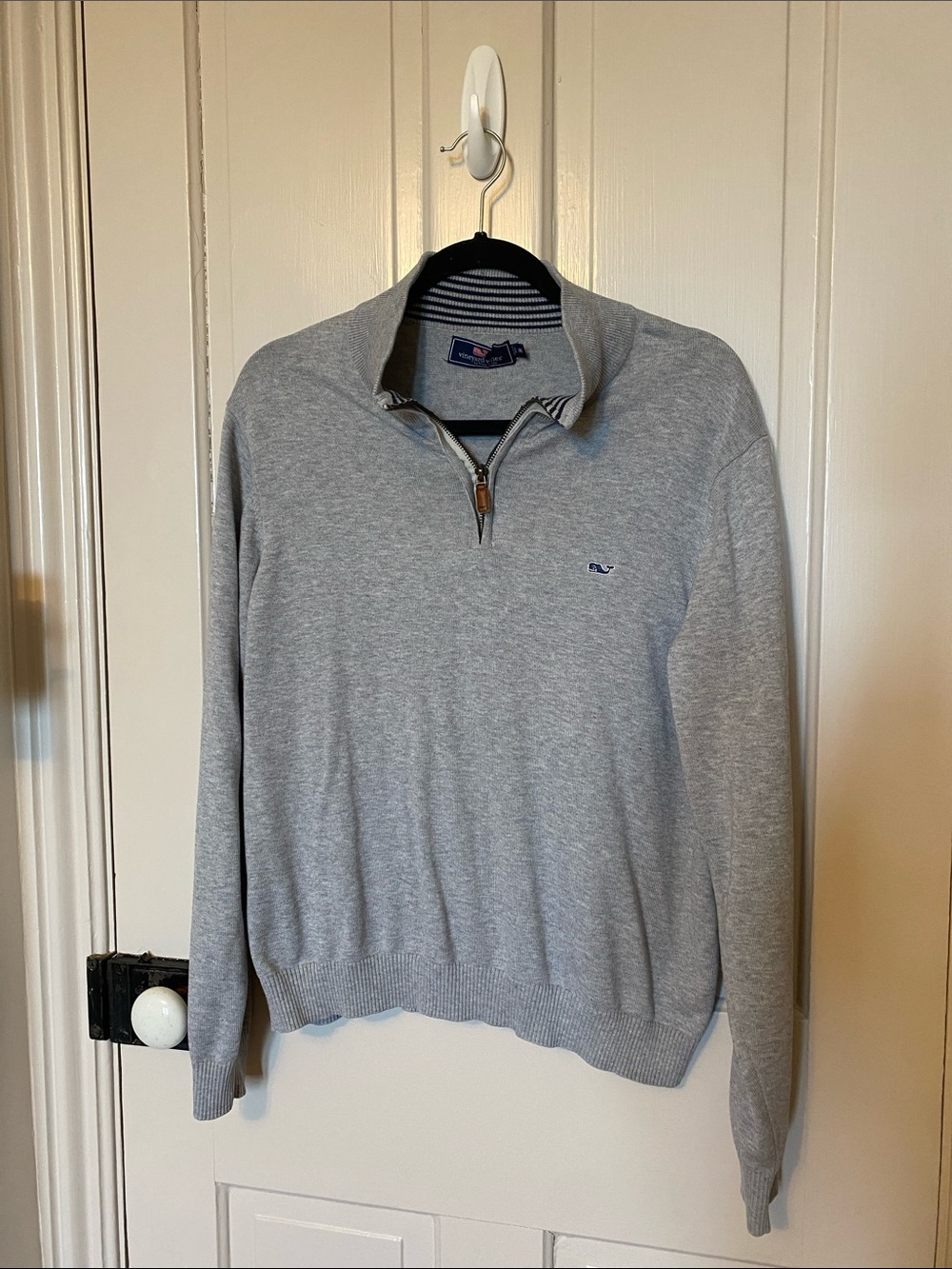 Vineyard Vines Light Gray Half-Zip Pullover
